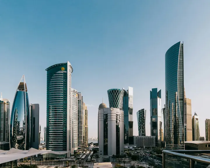 West Bay skyline in Doha, Qatar